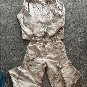 Dairy Boy Camo Sand Sweatshirt and Pants Set